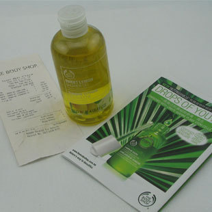 2015爆款代购品鉴 TBS美体小铺BodyShop沐浴露，柠檬香草莓味的清新之选